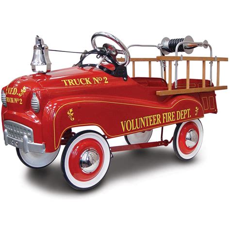 gear box radio car company fire truck pedal car metal|Gearbox Pedal Car Volunteer Fire Truck No 1.